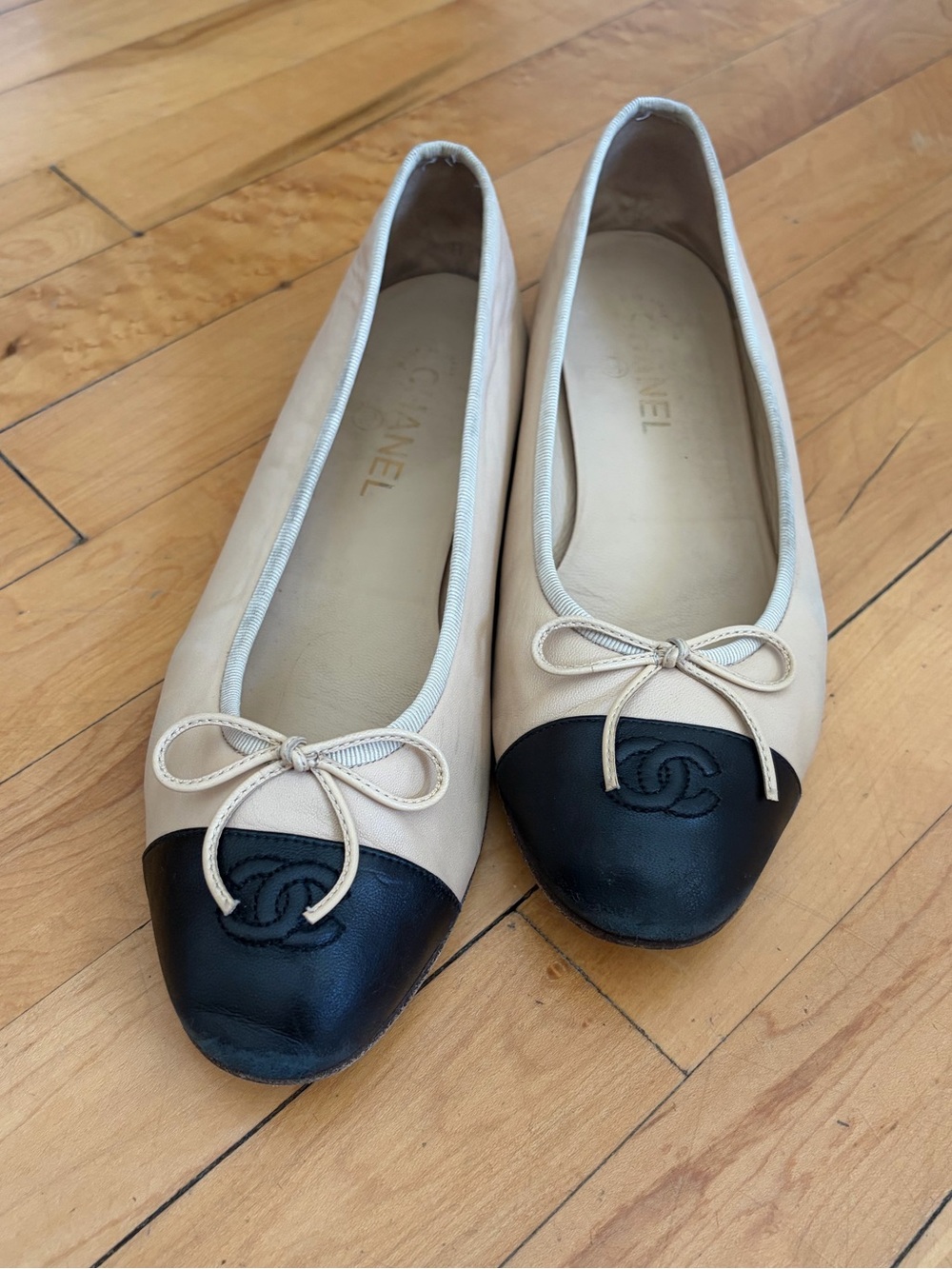 Chanel Cap Toe Ballet Flats